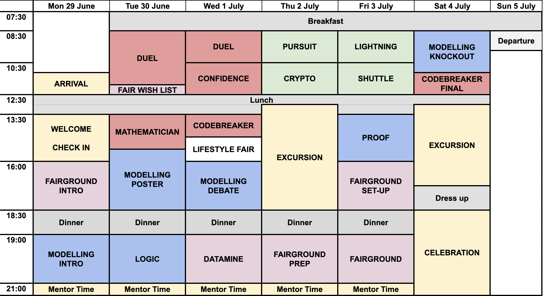WMC SF26 Schedule